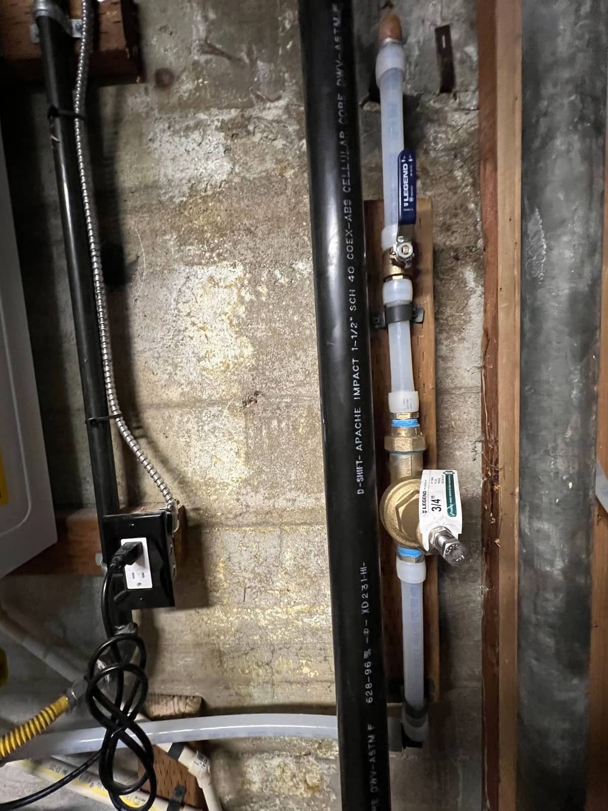 Repipe rough-in with PEX and shutoff valve by Andy's Plumbing & Drain